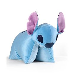 Babyhug Disney Stitch Convertible Plush Pillow| 2-in-1 Foldable Soft Toy & Cushion| Ultra-Soft Cuddle Buddy for Sleep & Play| Travel Friendly| Kids Nursery  & Car Decor| 0+ Months| BIS Certified