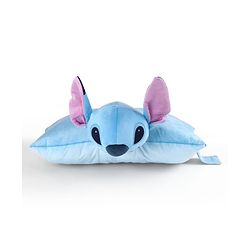 Babyhug Disney Stitch Convertible Plush Pillow| 2-in-1 Foldable Soft Toy & Cushion| Ultra-Soft Cuddle Buddy for Sleep & Play| Travel Friendly| Kids Nursery  & Car Decor| 0+ Months| BIS Certified