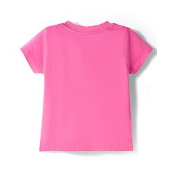 Babyhug Disney Single Jersey Knit Half Sleeves Shorts Night Suit With Minnie Mouse Graphics - Pink