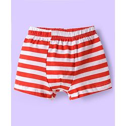 Babyhug 100% Cotton Knit Trunks With Stripes & Teddy Bear Print Pack of 3 - Multicolor