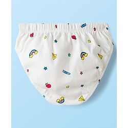 Babyhug 100% Cotton Knit Printed Briefs Pack of 3 - Multicolor