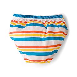 Babyhug 100% Cotton Construction Vehicles Printed & Striped Briefs Pack Of 3 - Mutlicolour