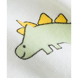Babyhug 100% Cotton Knit Striped & Dino Printed Briefs Pack of 3 - Multicolor