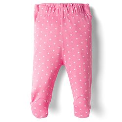 Babyhug Cotton Knit Full Length Bootie Leggings With Floral Print Pack Of 3 - Pink Maroon & Purple