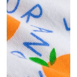 Babyhug Cotton Knit Bootie Leggings With Polka Dot Print Pack Of 3 - Navy Blue White & Orange