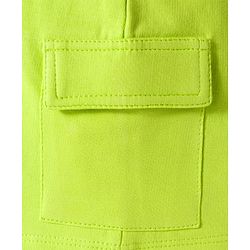 Babyhug Single Jersey Knit Half Sleeves T-Shirt & Shorts Set with Leaf Print - Light Green