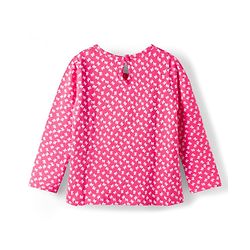 Babyhug 100% Cotton Knit Full Sleeves Bow Printed T-Shirt - Pink