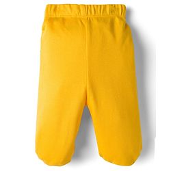 Babyhug Cotton Knit Full Length Bootie Leggings With Vehicle Print Pack Of 3 - Yellow Blue & Red