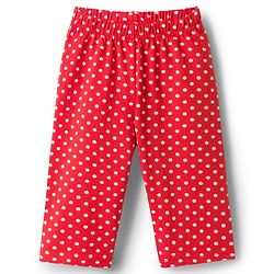 Babyhug Cotton Knit Full Sleeves Co-ords  Night Suit With Polka Dot Print - Red