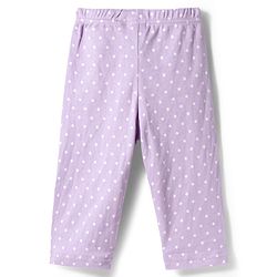 Babyhug Cotton Knit Full Sleeves T-Shirt & Pyjama Co-ord Night Suit With Polka Dot Print - Lilac