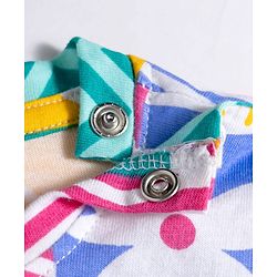 Babyhug Cotton Knit Full Sleeves Printed T-Shirt & Pyjama Co-ord Night Suit - Multicolor
