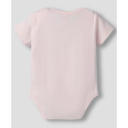 Babyhug 100% Pure Superfine 100% Cotton Knit Half Sleeves Solid Onesies Pack of 3 - Multicolor