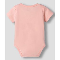 Babyhug 100% Pure Superfine 100% Cotton Knit Half Sleeves Solid Onesies Pack of 3 - Multicolor
