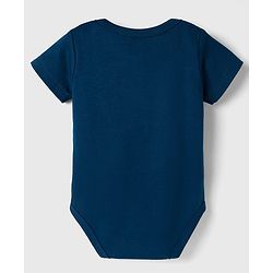 Babyhug 100% Pure Superfine 100% Cotton Knit Half Sleeves Solid Onesies Pack of 3 - Multicolor