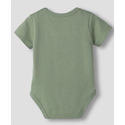 Babyhug 100% Pure Superfine 100% Cotton Knit Half Sleeves Solid Onesies Pack of 3 - Multicolor
