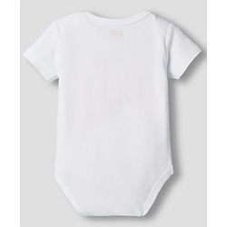 Babyhug 100% Pure Superfine Cotton Knit Half Sleeves Solid Onesies Pack of 3 - White
