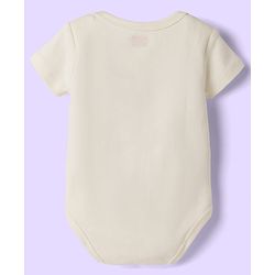 Babyhug 100% Pure Superfine Cotton Knit Half Sleeves Solid Onesies Pack of 5 - Multicolor
