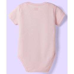 Babyhug 100% Pure Superfine Cotton Knit Half Sleeves Solid Onesies Pack of 5 - Multicolor