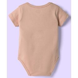 Babyhug 100% Pure Superfine Cotton Knit Half Sleeves Solid Onesies Pack of 5 - Multicolor
