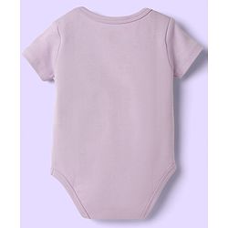 Babyhug 100% Pure Superfine Cotton Knit Half Sleeves Solid Onesies Pack of 5 - Multicolor