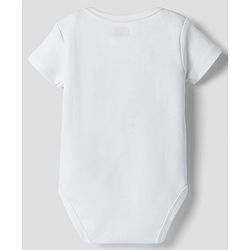 Babyhug 100% Pure Superfine 100% Cotton Knit Half Sleeves Solid Onesies Pack of 5 - Multicolor