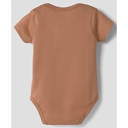 Babyhug 100% Pure Superfine 100% Cotton Knit Half Sleeves Solid Onesies Pack of 5 - Multicolor