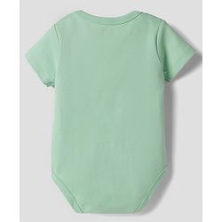 Babyhug 100% Pure Superfine 100% Cotton Knit Half Sleeves Solid Onesies Pack of 5 - Multicolor