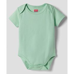 Babyhug 100% Pure Superfine 100% Cotton Knit Half Sleeves Solid Onesies Pack of 5 - Multicolor