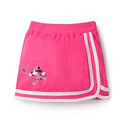 Babyhug Disney Single Jersey Knit Half Sleeves Top & Skirt Set With Minnie Mouse Graphics - Pink