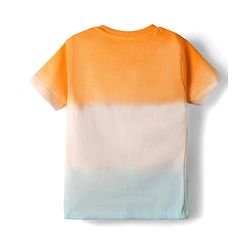 Babyhug Disney Single Jersey Knit Half Sleeves Tie & Dye T-Shirt & Shirts Set with Mickey Mouse Graphic - Multicolor