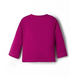 Babyhug Cotton Knit Full Sleeves T-Shirt & Pajama Night Suit with Sweet Dreams Print - Dark Pink