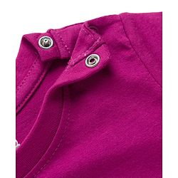Babyhug Cotton Knit Full Sleeves T-Shirt & Pajama Night Suit with Sweet Dreams Print - Dark Pink