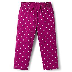 Babyhug Cotton Knit Full Sleeves T-Shirt & Pajama Night Suit with Sweet Dreams Print - Dark Pink