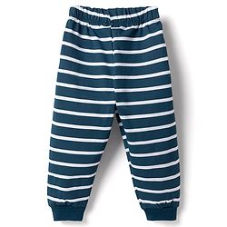 Babyhug Cotton Knit Full Sleeves T-Shirt & Pyjama Night Suit With Text Print - Navy Blue