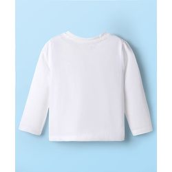 Babyhug Cotton Knit Full Sleeves T-Shirt & Pajama Night Suit with Always Smiling Print - Red & White