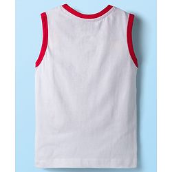 Babyhug Disney Single Jersey Knit Sleeveless T-Shirt & Shorts Set With Mickey Mouse Graphics - Multicolor