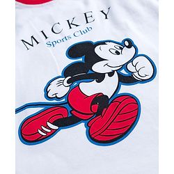 Babyhug Disney Single Jersey Knit Sleeveless T-Shirt & Shorts Set With Mickey Mouse Graphics - Multicolor