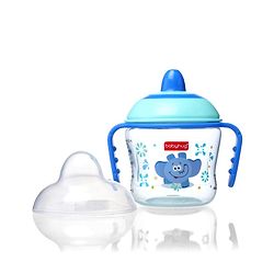 Babyhug Hard Spout Baby Sipper Cup with Anti-Spill Design, Pink & Purple-150 ml | BPA Free | Twin Handle | Lightweight