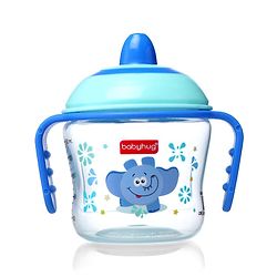 Babyhug Hard Spout Baby Sipper Cup with Anti-Spill Design, Pink & Purple-150 ml | BPA Free | Twin Handle | Lightweight