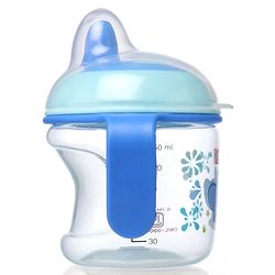 Babyhug Hard Spout Baby Sipper Cup with Anti-Spill Design, Pink & Purple-150 ml | BPA Free | Twin Handle | Lightweight