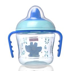 Babyhug Hard Spout Baby Sipper Cup with Anti-Spill Design, Pink & Purple-150 ml | BPA Free | Twin Handle | Lightweight