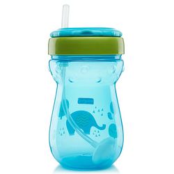 Babyhug Weighted Straw Sipper Blue - 360 ml