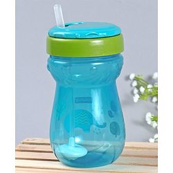 Babyhug Weighted Straw Sipper Blue - 360 ml