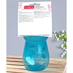 Babyhug Weighted Straw Sipper Blue - 360 ml