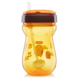 Babyhug Weighted Straw Sipper Orange - 360 ml