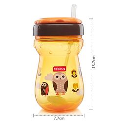 Babyhug Weighted Straw Sipper Orange - 360 ml