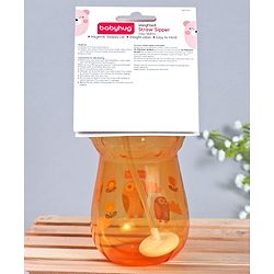 Babyhug Weighted Straw Sipper Orange - 360 ml