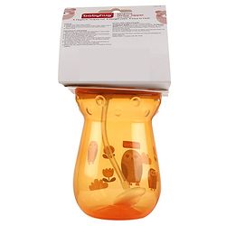 Babyhug Weighted Straw Sipper Orange - 360 ml
