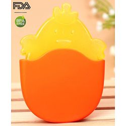 Babyhug Chicken Water Filled Teether With Holder - Yellow