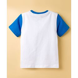 Babyhug Disney Single Jersey Half Sleeves Drop Sholuder T-Shirt with Mickey Mouse & Friends Graphic & Patch Pack of 2 - Multicolour